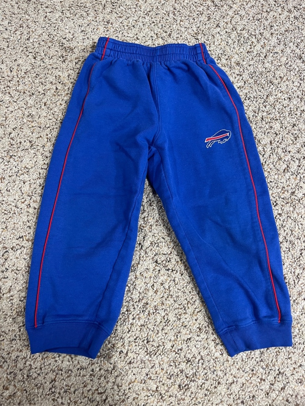 Kids Royal Blue Sweat Joggers with Red Piping